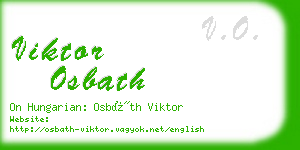 viktor osbath business card